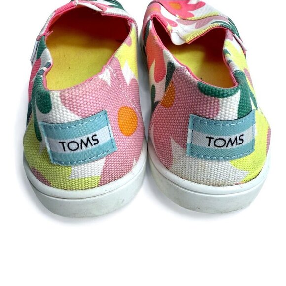 TOMS Women's Floral Canvas Slip On Shoes Size 5.5 - Picture 3 of 6
